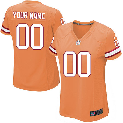 Nike Tampa Bay Buccaneers Customized Orange Stitched Women's NFL Jersey